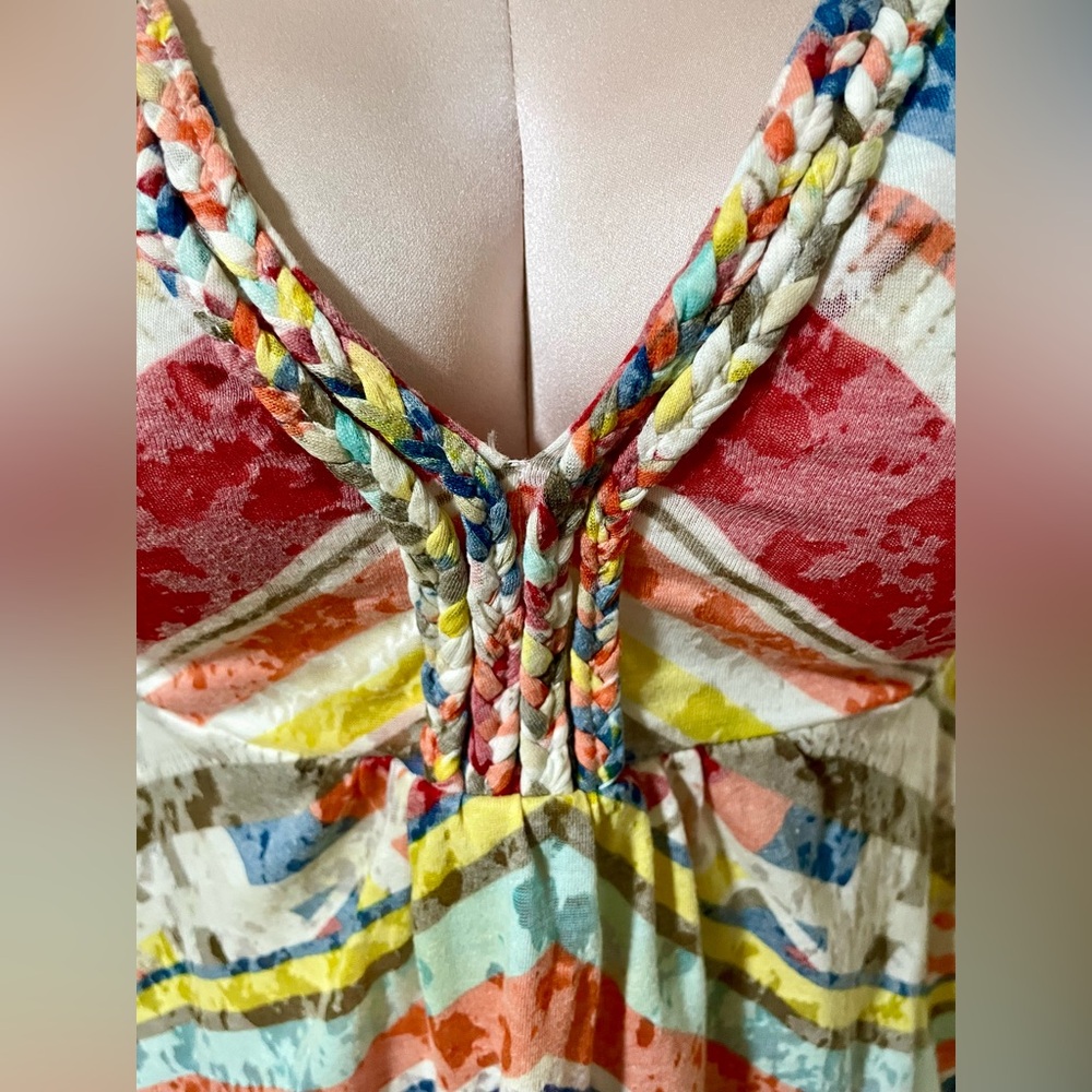 American Rag Multicolor Striped Halter Top - Picture 2 of 6
